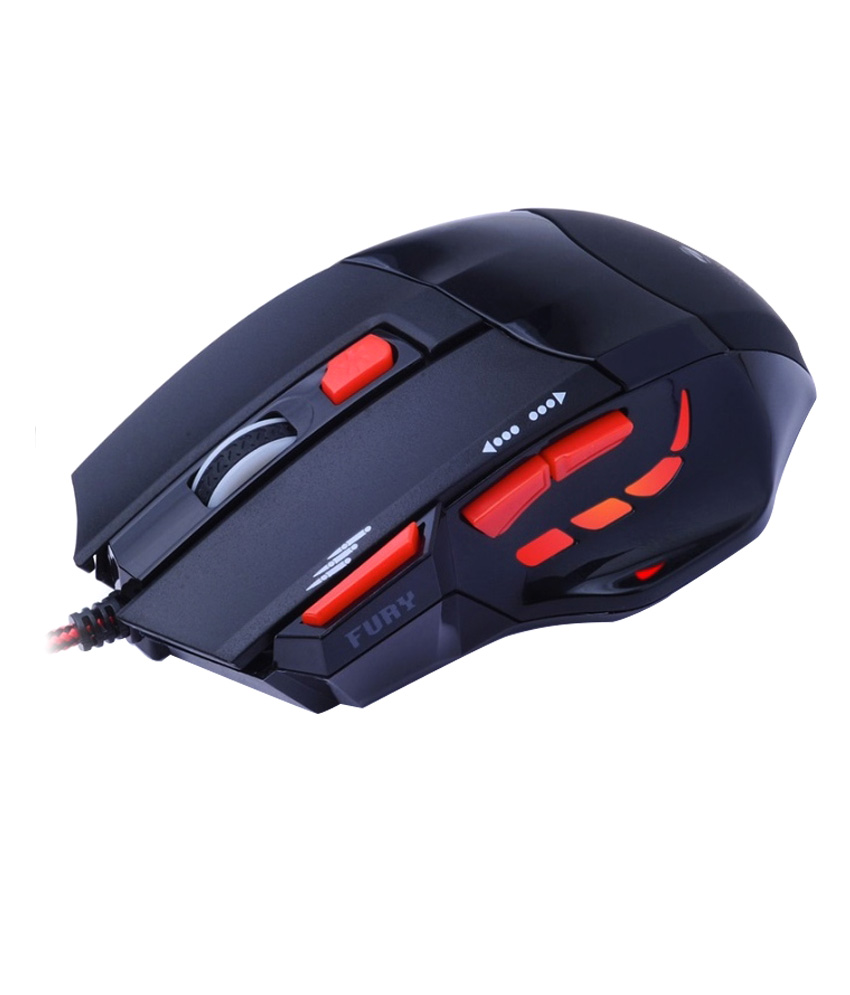 Zebronics Fury Gaming Usb Mouse Black
