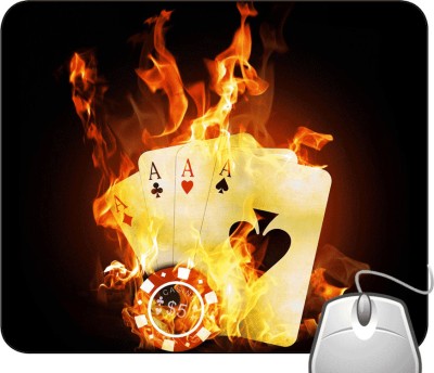 Pinaki Ace Card Fire Mousepad