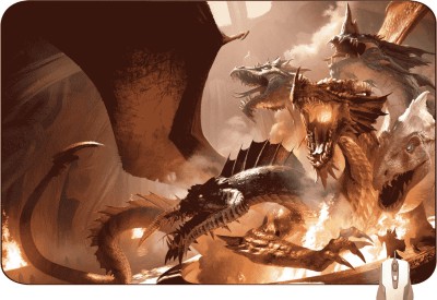 Pinaki D&D Tiamat Vs Bahamut Gaming Mousepad