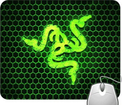 Pinaki Green Snake Logo Mousepad
