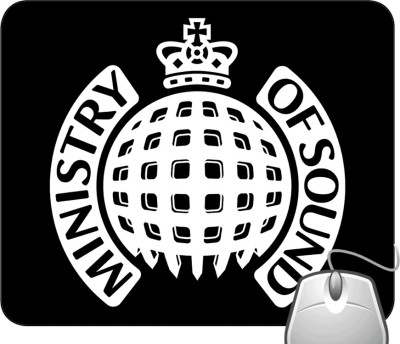 Pinaki Ministery of Sound Black Logo Mousepad