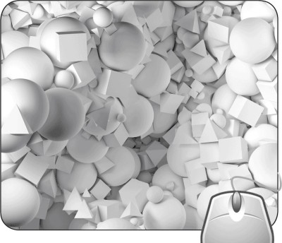 Pinaki White Puzzle Mousepad
