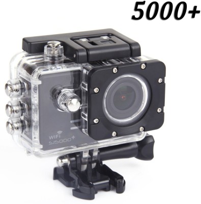 Sjcam SJ 5000 Wifi + Sjcam Sj5000+ Water Resistant Helmet Head Video Camcorder (Black) Sports & Action Camera