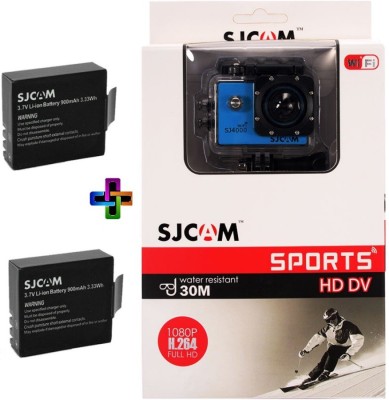 SJCAM SJ Sjcam 4000 Sj _6 Sjcam 4000 Wifi Blue_2Battery Sports & Action Camera