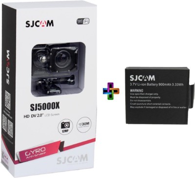 Sjcam Sj SJCAMSJ5000XWIFIBLACK+1Battery SJCAMSJ5000WIFIBLACK_1Battery Sports & Action Camera