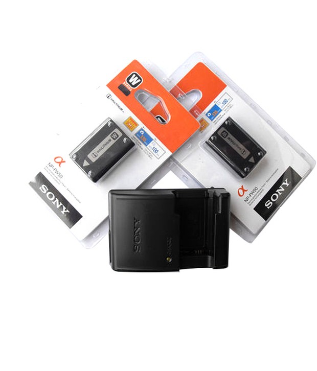 Gfd 2x Np-fw50 Battery Andbc-vw1 Charger Sony Alpha Nex-3, 3c, 3d, 3dw, 3k, 5, 5k, 5c ,5db And 5hb