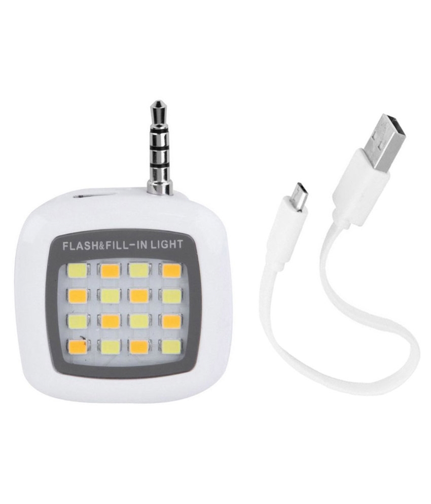 Hayman Led Selfie Flash Light For Mobiles & Tablets With Usb Charging Cable