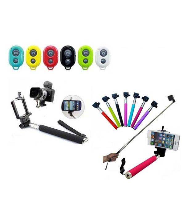 Ksj Selfy Selfie Stick With Bluetooth Remote For Xiaomi Phones