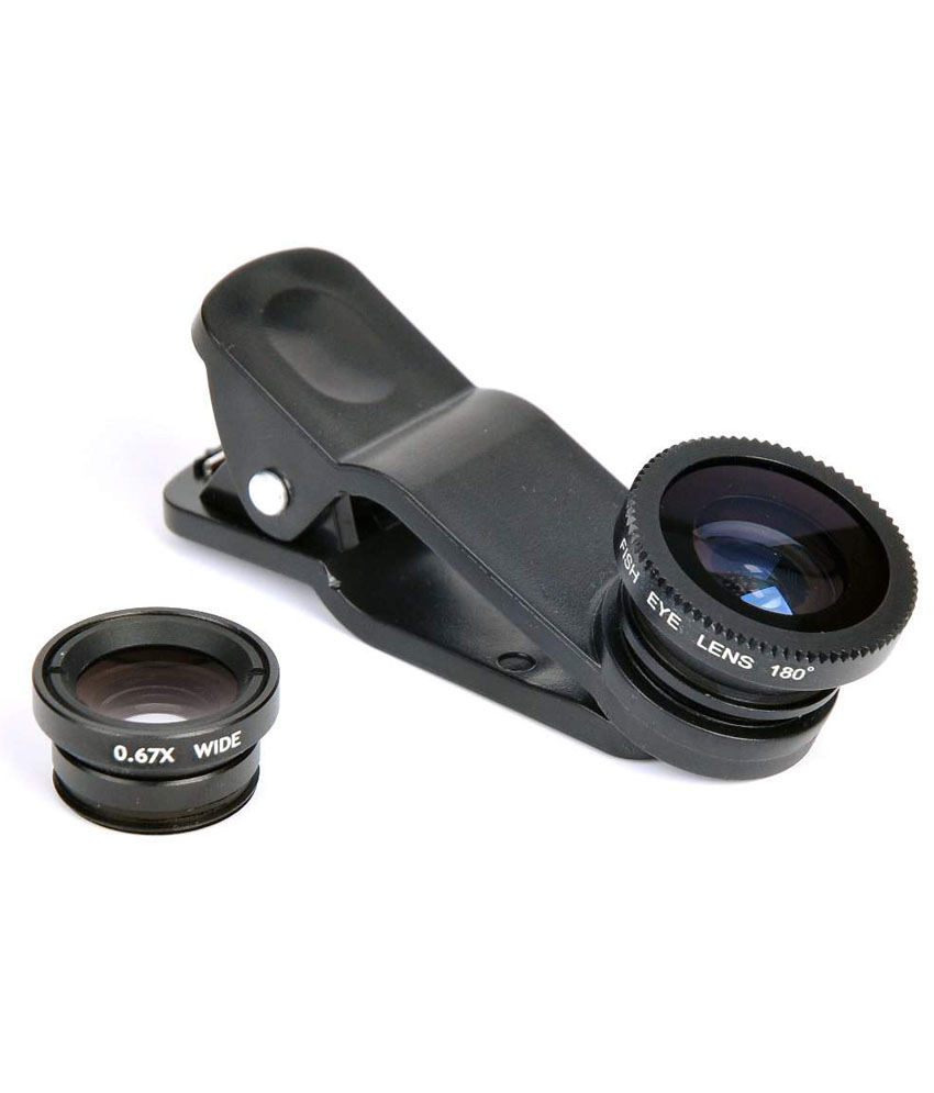 Mobilegear 3 In 1 Wide Angel Lens For Smartphone Photography - Black