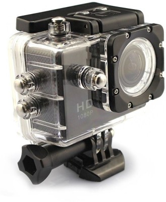 Mobilegear Powershot 12 MP WiFi 1080P Full HD Medium Quality Waterproof Digital Action Camera & Sports Camcorder With 170 degree Wide Angle Lens & Accessories Body Only Sports & Action Camera