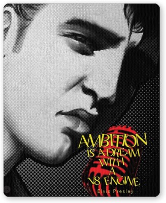 PosterGuy Ambition is a Dream | Elvis Presley Typography Mousepad