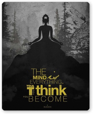 PosterGuy The Mind is Everything Lord Buddha Quote Religious Mousepad